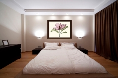 Bedroom with Magnolia Floral Xray