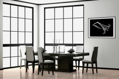 Dining Room with Elegant Lily Xray Photography