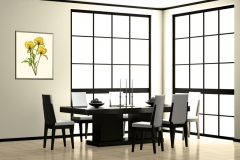 Dining Room with Peony Trio Floral Xray